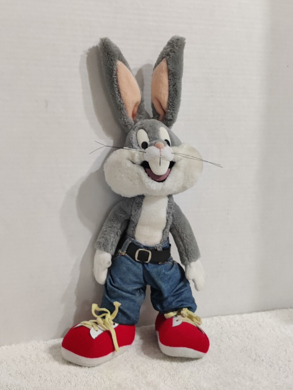Vintage Bugs Bunny Plush Doll with Red Shoes